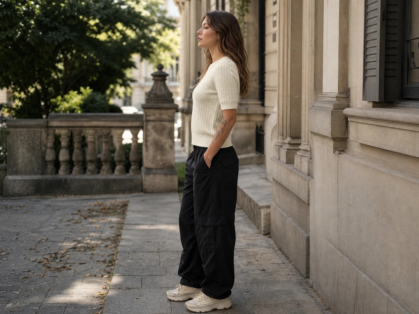 Textured Short-Sleeve Knit