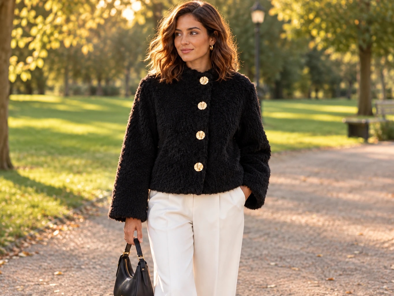 Flecked Wool Coat